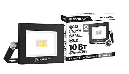 LED прожектор Enerlight MANGUST 10W 6500K IP65, фото 2