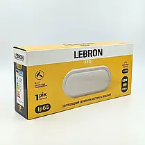 LED світильник Lebron ЖКГ L-WLO 18W 4100K IP65 овал 15-35-10, фото 2