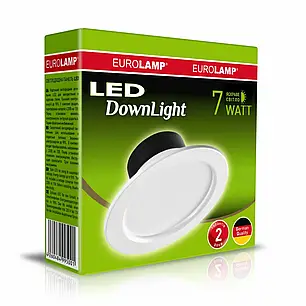 LED світильник Downlight Eurolamp 7W 4000K LED-DLR-7/4(Е), фото 2