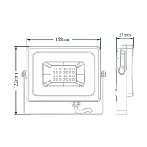 LED Прожектор Feron LL-993 30W 6400K IP65 5833 (29621), фото 3