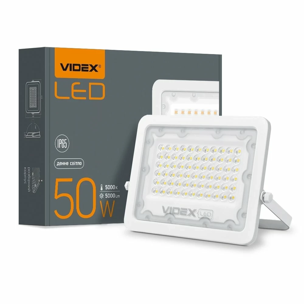 LED прожектор Videx F2e 50W 5000К VL-F2e-505W