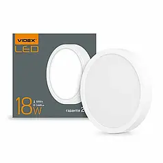 LED світильник круглий Videx Downlight 18W 5000K VL-DLRS-185