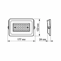 LED прожектор Videx F2e 30W 5000К VL-F2e-305W, фото 2