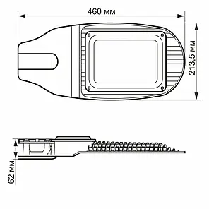 LED світильник вуличний VIDEX 50W 5000K 220V VL-SL06-505, фото 2