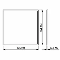 LED панель Videx 40W 6200K з покриттям антивідблиску VL-PU406W, фото 4