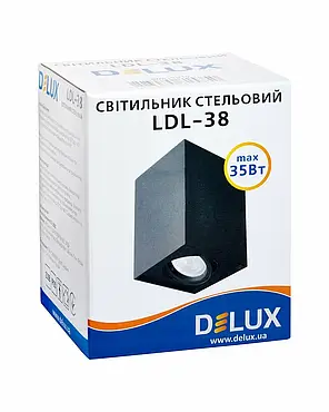 Світильник накладний DELUX_LDL-38 чорний 90015915, фото 4