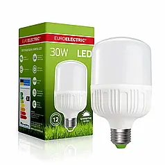 Світлодіодна лампа Euroelectric 30W Е27 6500K LED-HP-30276(P)