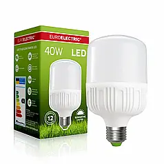 Світлодіодна лампа Euroelectric 40W Е27 6500K LED-HP-40276(P)