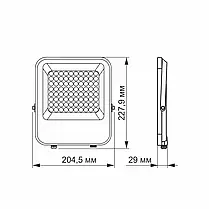 LED прожектор Videx Premium F2 50 W 5000 K VL-F2-505G, фото 2