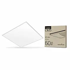 Світлодіодна LED панель VIDEX 60W 6000K 220V матова VL-Pb606W