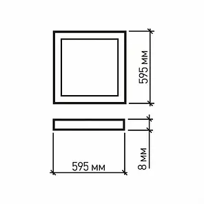 LED промо-набір Eurolamp (панель) 60*60 40W 5000K 2в1 LED-Panel-40/50(110)(2), фото 4