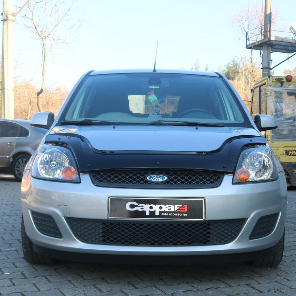 Дефлектор капота (мухобойка) Ford Fiesta 2002-2008 (Форд Фиеста) 30300602 - фото 3 - id-p1670272636