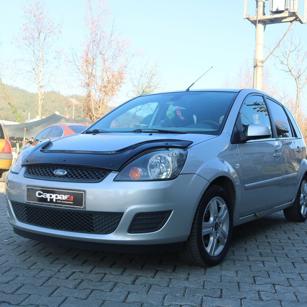 Дефлектор капота (мухобойка) Ford Fiesta 2002-2008 (Форд Фиеста) 30300602 - фото 4 - id-p1670272636