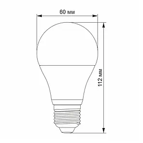 LED-лампа низьковольтна Videx 10 W 4100 K E27 12-48V VL-A60e12V-10274, фото 4
