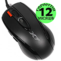 Игровая мышь A4Tech X7 X-718BK USB черная, проводная, геймерская мышка а4 х7