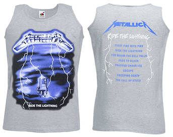 Майка METALLICA Ride The Lightning меланжева, фото 1