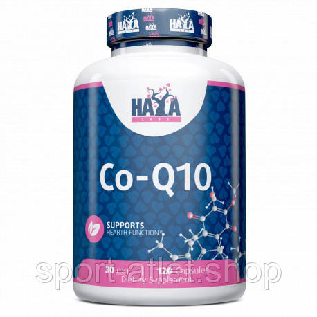 Натуральна добавка Haya Labs Co-Q10 30 mg, 120 капсул, фото 1