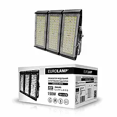 LED прожектор EUROLAMP модульний з інтегрованим радіатором 150W 5000K LED-FLP-150/50