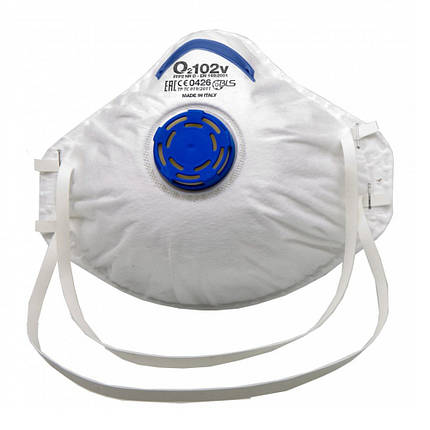 Респіратор протиаерозольний BLS / Бі Ель Ес, O2 102V FFP2 NR D (Італія), фото 1