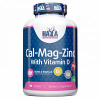 Витамины и минералы Haya Labs Calcium Magnesium and Zinc with Vitamin D, 90 таблеток