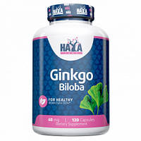 Натуральная добавка Haya Labs Ginkgo Biloba 60 mg, 120 таблеток