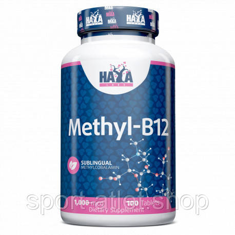 Вітаміни та мінерали Haya Labs Methyl B12 1000 mcg, 100 таблеток