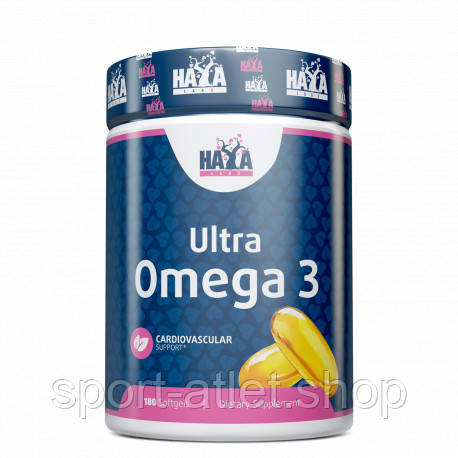 Жирні кислоти Haya Labs Ultra Omega 3, 180 капсул, фото 1