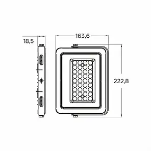 LED прожектор EUROLAMP SMD з радіатором 50W 5000K сірий LED-FL-50(gray), фото 2
