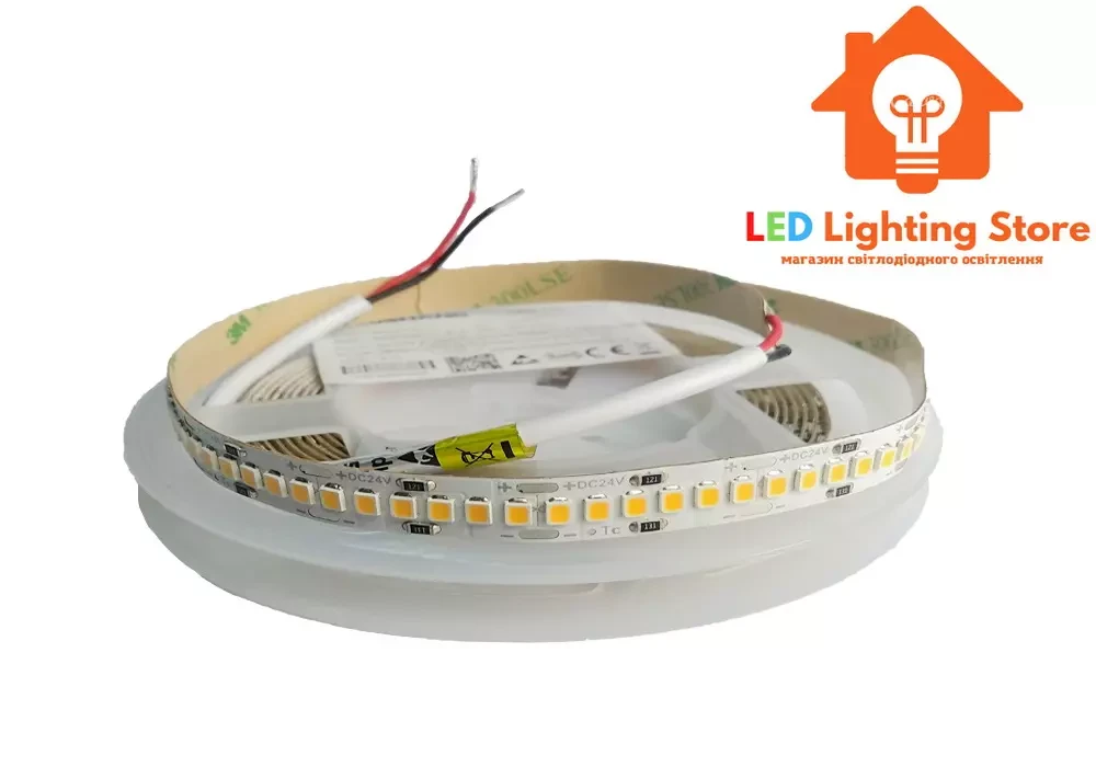 Світлодіодна стрічка RISHANG, smd2835, 24V, 240 led/m, 28W, 2043Lm, IP20, 3000K, CRI90, RD00Q0TC-A-T (13256), фото 1