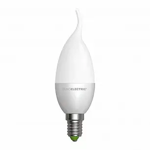 LED лампа свічка на вітрі Euroelectric CW 6W E14 4000K LED-CW-06144(EE), фото 2