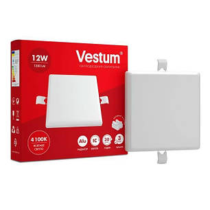 LED світильник Vestum квадрат "без рамки" 11W 4100К 1-VS-5511, фото 1
