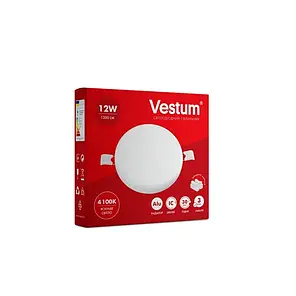 LED світильник Vestum коло "без рамки" 12W 4100К 1-VS-5510, фото 4