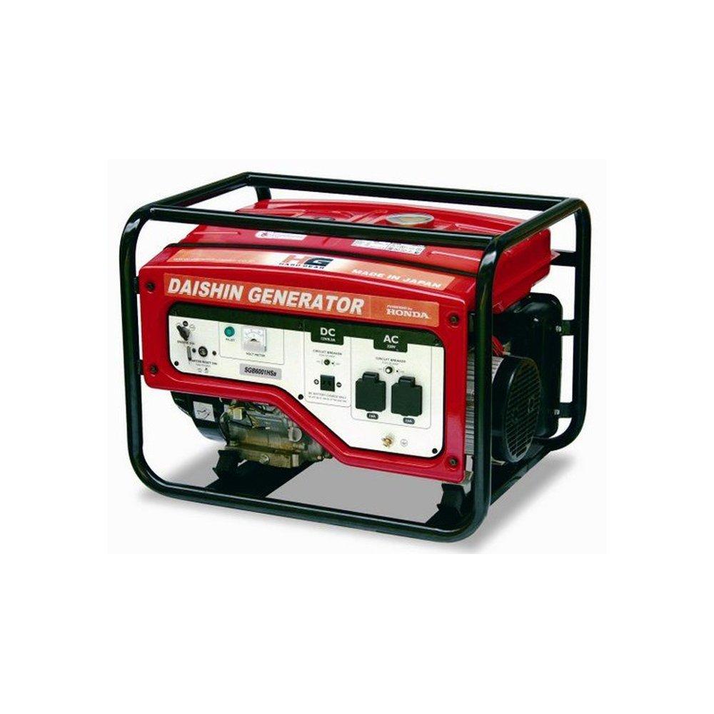 Генератор Daishin SGB40011Ha, 3,6 кВа, 230 В, 50 Гц, AVR,GX240, 12В-8,3А, 25л, 69,5 кг
