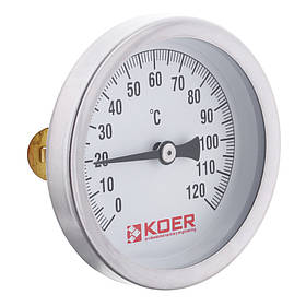 Термометр накладний із пружиною KOER D=63 мм