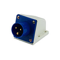 Вилка силова стаціонарна ENERGIO 513(2P+PE) 16A 220V IP44 (IC-513)