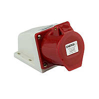 Розетка силова стаціонарна ENERGIO 124(3P+PE) 32A 380V IP44 (IC-124)