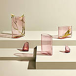 Ваза кришталь Mist Dusty Rose 38 см Nude Glass, фото 11