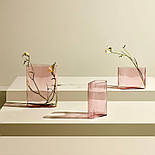 Ваза кришталь Mist Dusty Rose 38 см Nude Glass, фото 8