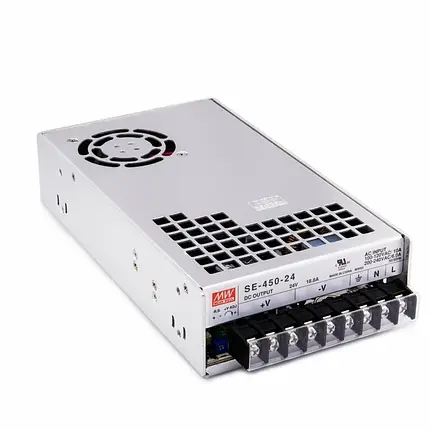 Блок живлення Mean Well 450W 24V 18,8 IP20 SE-450-24, фото 2
