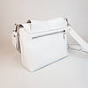 Сумка жіноча "Мішель" натуральна шкіра, біла портофіно, фото 3