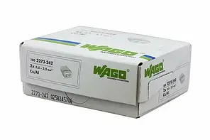 Клема компактна Wago 2X2,5 з пастою Alu-Plus 2273-242, фото 2