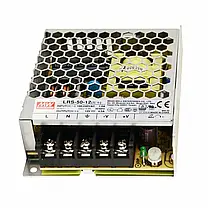 Блок живлення Mean Well 50W 12V 4.2A IP20 LRS-50-12, фото 2