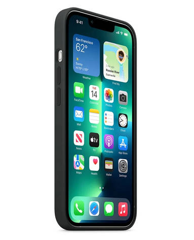 Чохол Silicone Case with MagSafe & SplashScreen iPhone 13 Pro Midnigt, фото 3