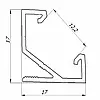 Набір Biom профіль алюм. кутовий анод. ПУ17 + розсіювач матовий LPU-17A+LM-U, фото 4