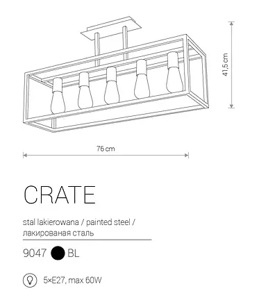 Люстра Nowodvorski CRATE V 9047, фото 2