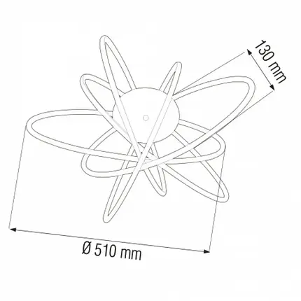 Люстра Horoz GENESIS SMD LED 100W 4000K хром 019-036-0100-010, фото 2