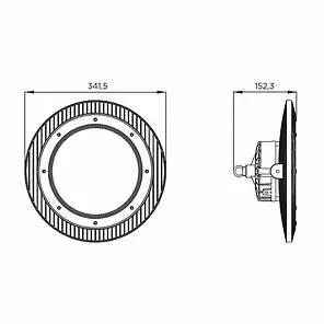LED світильник EUROLAMP індустріальний UFO NEW 150W 5000K IP65 LED-UFO-150/50(new), фото 2