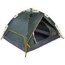 Намет туристичний GreenCamp 1668 чотиримісний без тамбуру 230x210x145 см, фото 3