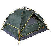 Намет туристичний GreenCamp 1668 чотиримісний без тамбуру 230x210x145 см, фото 4