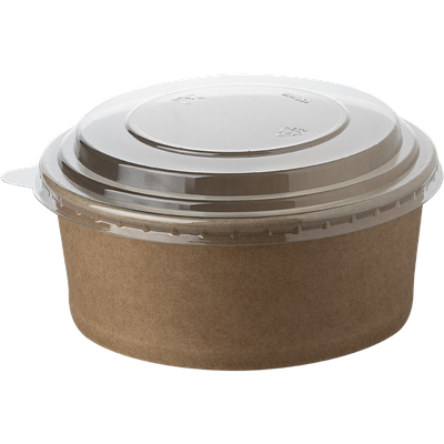 Салатник картонний круглий  750мл (жиростійкий) (50шт)